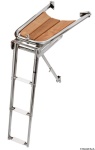Osculati - Delfiniera inox/teak con scaletta 3 gradini