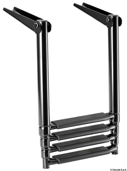 Scaletta Inox Telescopica per plancetta 4 gradini - 49.536.04