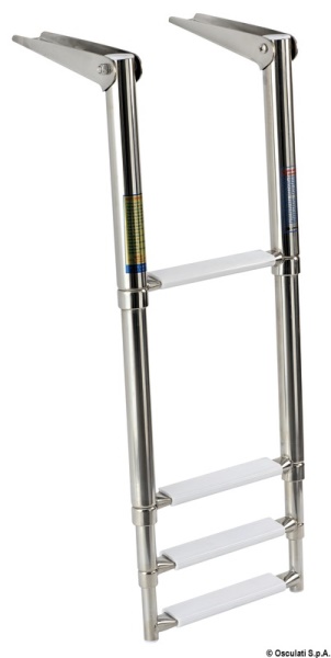 Scaletta inox telescopica 4 gradini - 49.541.04