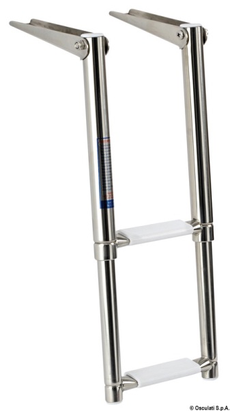 Scaletta inox telescopica stretta 2 gradini - 49.541.22