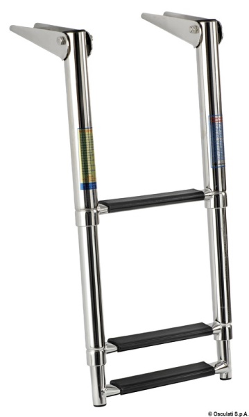Scaletta telescopica 3 gradini neri - 49.541.53