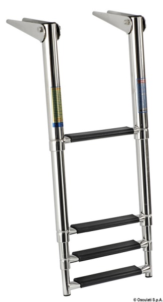Scaletta telescopica 4 gradini neri - 49.541.54