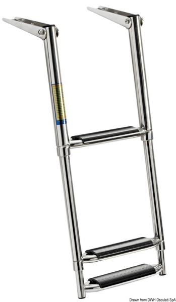 Scaletta telescopica per plancetta 3 gradini large - 49.541.63