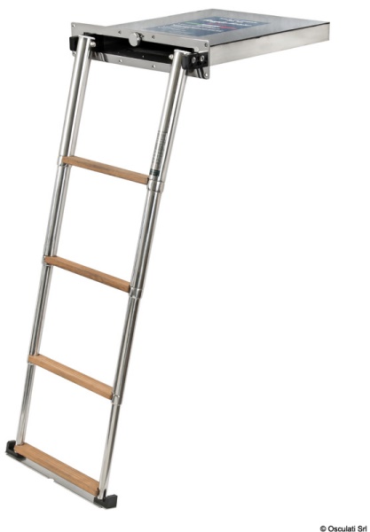 Scaletta Top Line 4 gradini in  teak - 49.550.04