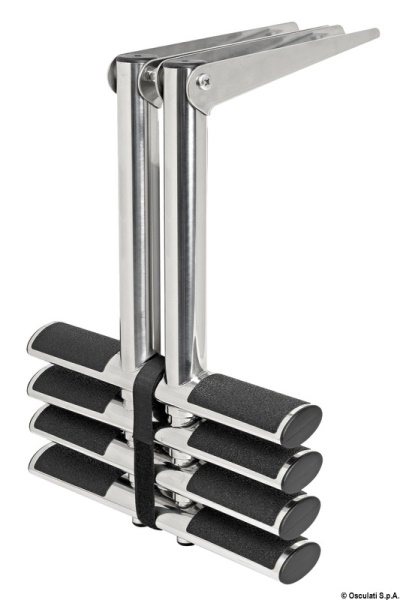 Scaletta Diver telescopica 4 gradini nera - 49.552.04