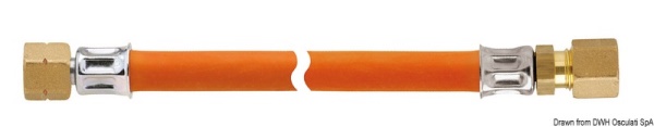 Tubo G 1/4 LH x RVS 8 x 600 mm - 50.013.62