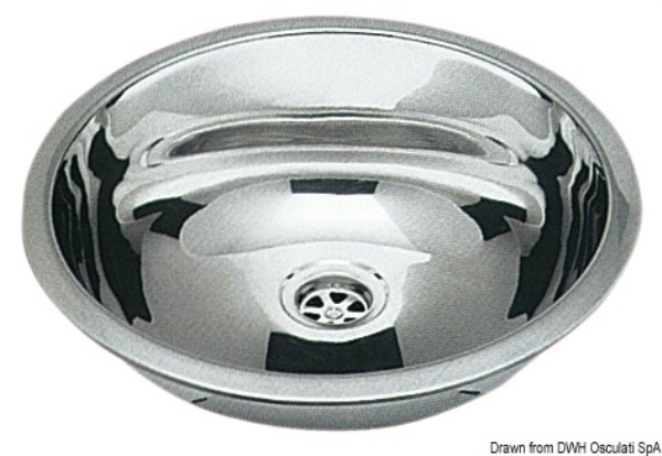 Lavello inox tondo 387 mm - 50.186.85
