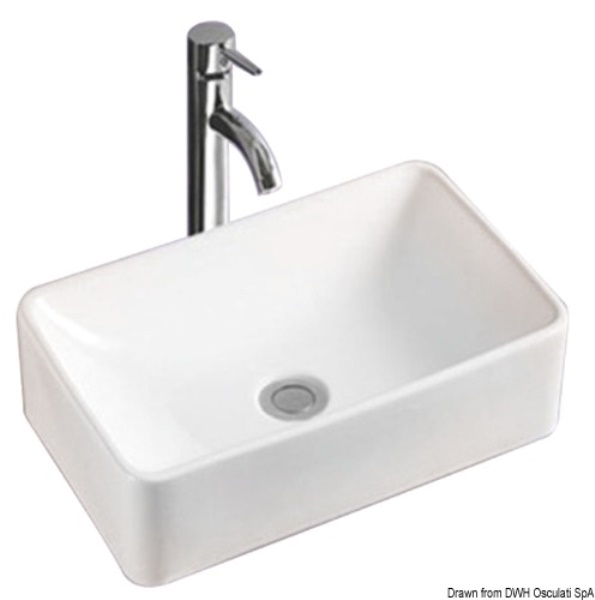 Lavello in ceramica bianca 400x300x130 mm - 50.189.11