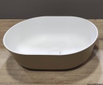 Osculati - Lavello semiovale in Ocritech bianco/beige 350x260