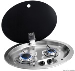 Osculati - Piano cottura inox 2 fuochi 510 x 390 mm