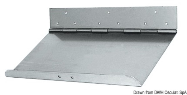Coppia lame flap inox 75 x 23 cm - 51.134.04