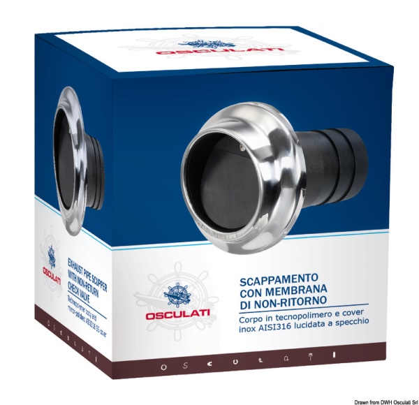 Uscita scappamento per tubi 45 mm - 51.386.02