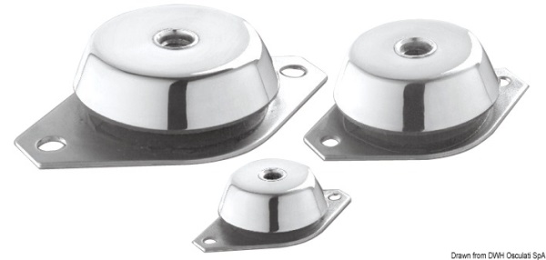 Supporto antivibrante zincato 100 kg - 51.656.01