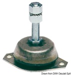 Osculati - Supporto antivibrante zincato 200 kg