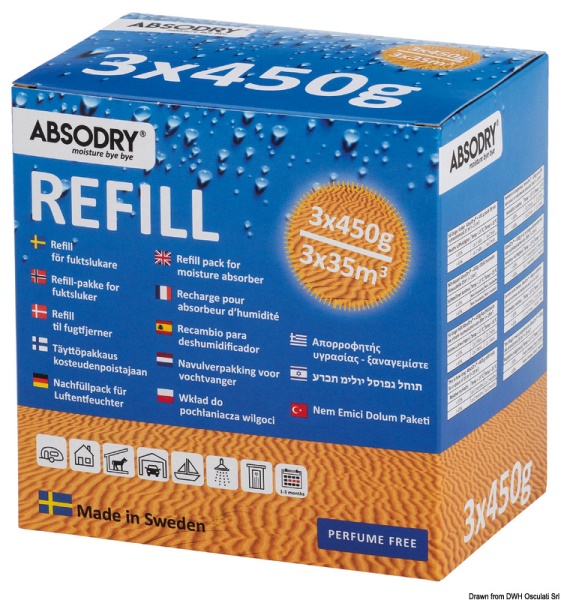 Ricarica ABSODRY Classic 3 x 450gr - 52.153.04