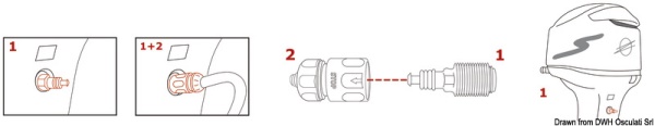 Motor Flusher D Mercury - 52.749.11