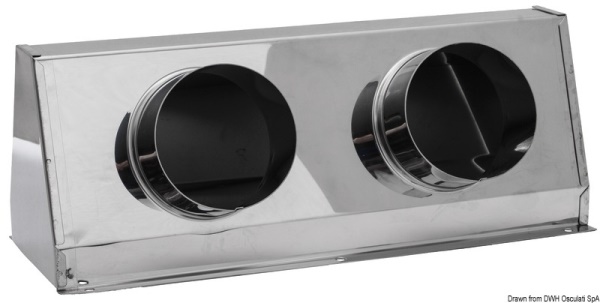 Cassonetto prese aria 2 tubi - 53.402.02