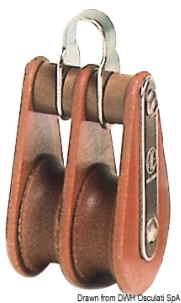 Bozzello Hye tufnol 2 pulegge TB 14x50 - 55.006.03