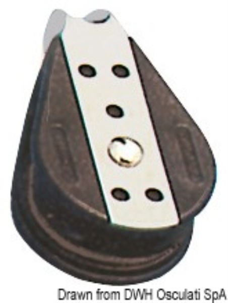 Bozzello sfere 1 puleggia fisso 10x38 - 55.025.10