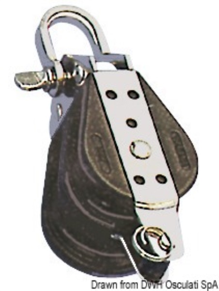 Bozzello sfere 2 pulegge grillo arricavo 10x38 - 55.031.10