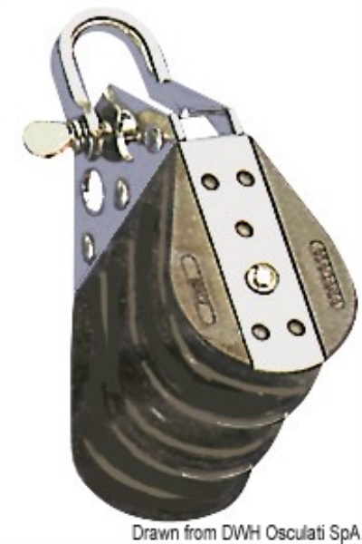 Bozzello sfere 3 pulegge grillo 12x57 - 55.032.12