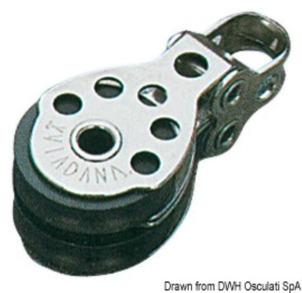 Bozzello 2 pulegge 6x25 - 55.040.04