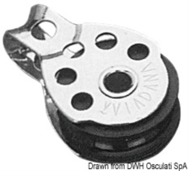 Bozzello 1 puleggia su sfere 8x25 - 55.043.01