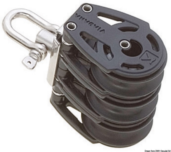 Bozzello 3 pulegge (testa universale) A - 55.054.01