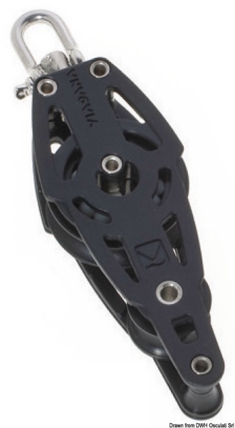 Bozzello 2 pulegge a violino arricavo A - 55.062.01