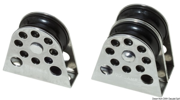 Bozzello verticale di rinvio doppio cime mm 8 - 55.063.53