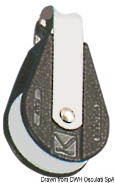 Bozzello 1 puleggia attacco fisso B - 55.067.10