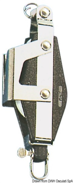 Bozzello 2 pulegge violino strozzascotte A con arricavo - 55.080.08