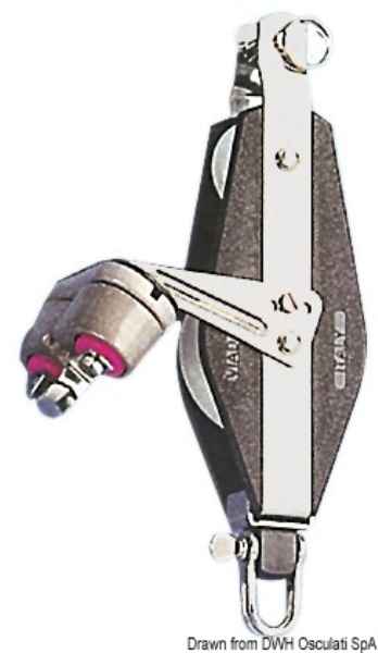Bozzello 2 pulegge violino strozzascotte C con arricavo - 55.080.12