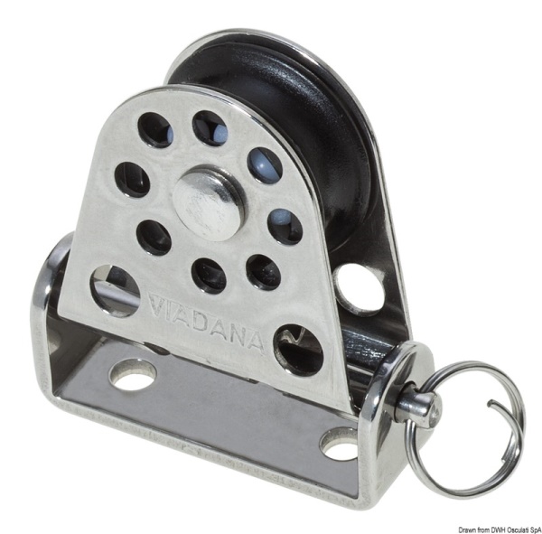 Bozzello verticale pivotante Ø mm 22 per cime mm 6 - 55.082.01