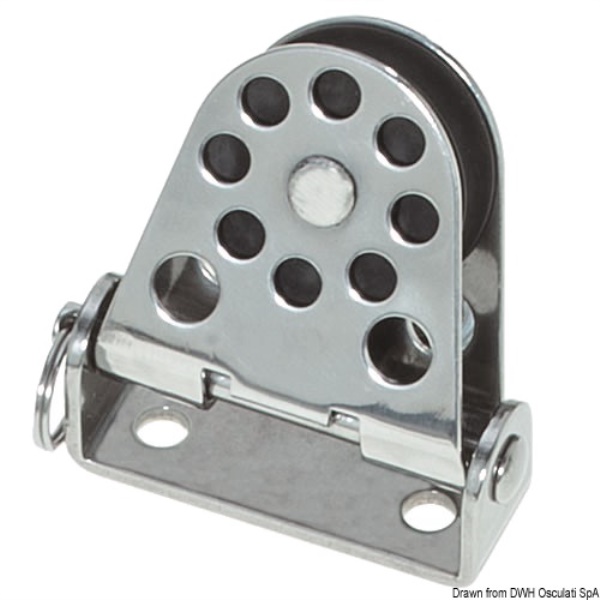 Bozzello verticale pivotante Ø mm 28 per cime mm 4 - 55.082.11