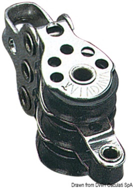 Microbozzello inox 3 pulegge arricavo 17x5 - 55.090.07