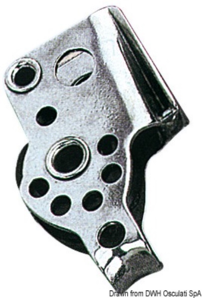 Bozzello inox 1 puleggia arricavo strozzatore 17x5 - 55.090.09