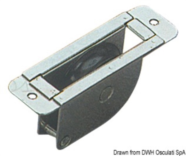 Bozzello inox incasso 1 puleggia 38x8 - 55.241.01