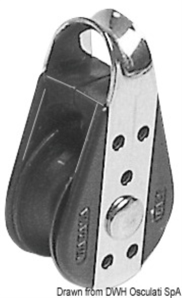 Bozzello inox 1 puleggia 22x6 - 55.250.01