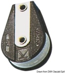 Osculati - Bozzello 1 puleggia su base piana A