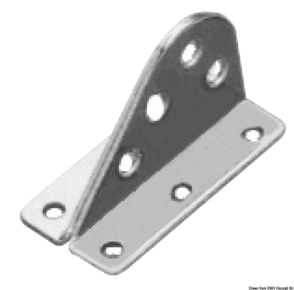 Attacco inox strallo 60x34x38 mm - 58.604.00