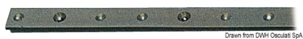 Rotaia lega leggera anodizzata 22x3 mm 2 m - 61.510.93