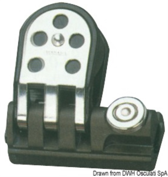 Passascotte con bozzello per rotaia 25/26 mm - 61.592.01