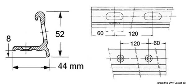 Profilo per falchetta 6 m - 62.410.01