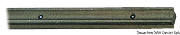 Rotaia ad X in lega leggera e PTFE  2 m - 62.940.14