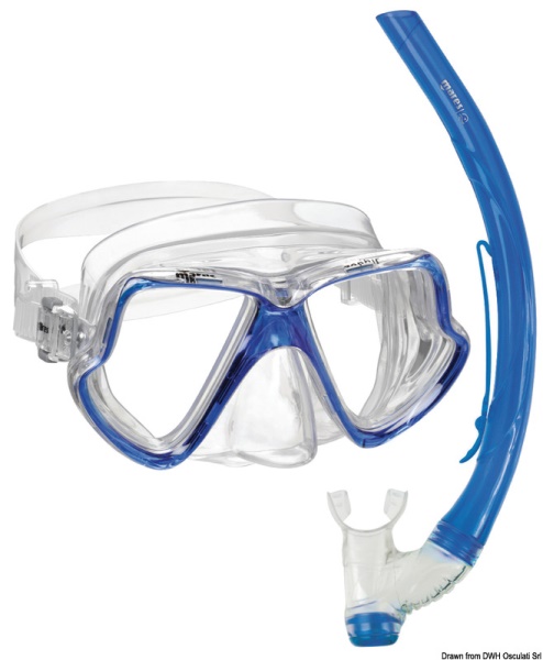 Set maschera e boccaglio PVC adulto - 64.323.02