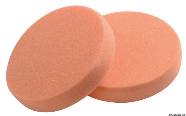 Tamponi in schiuma per lucidatrice arancio 80x30 mm (cf da 2 pz) medio-rigido - 65.230.11