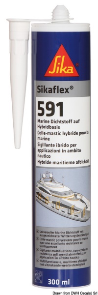 Sigillante a polimeri Sikaflex 591 nero 300 ml - 65.288.02
