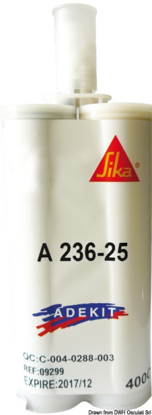 Sika ADEKIT A236-25 ad. bicomponente nero 400 ml - 65.289.41