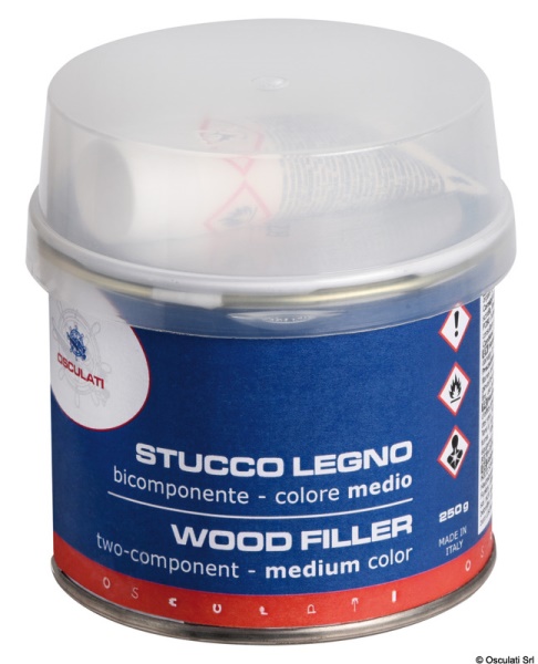 Stucco legno bicomponente medio 150 ml - 65.520.13